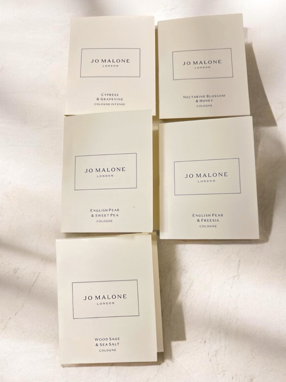 5 Jo Malone Samples